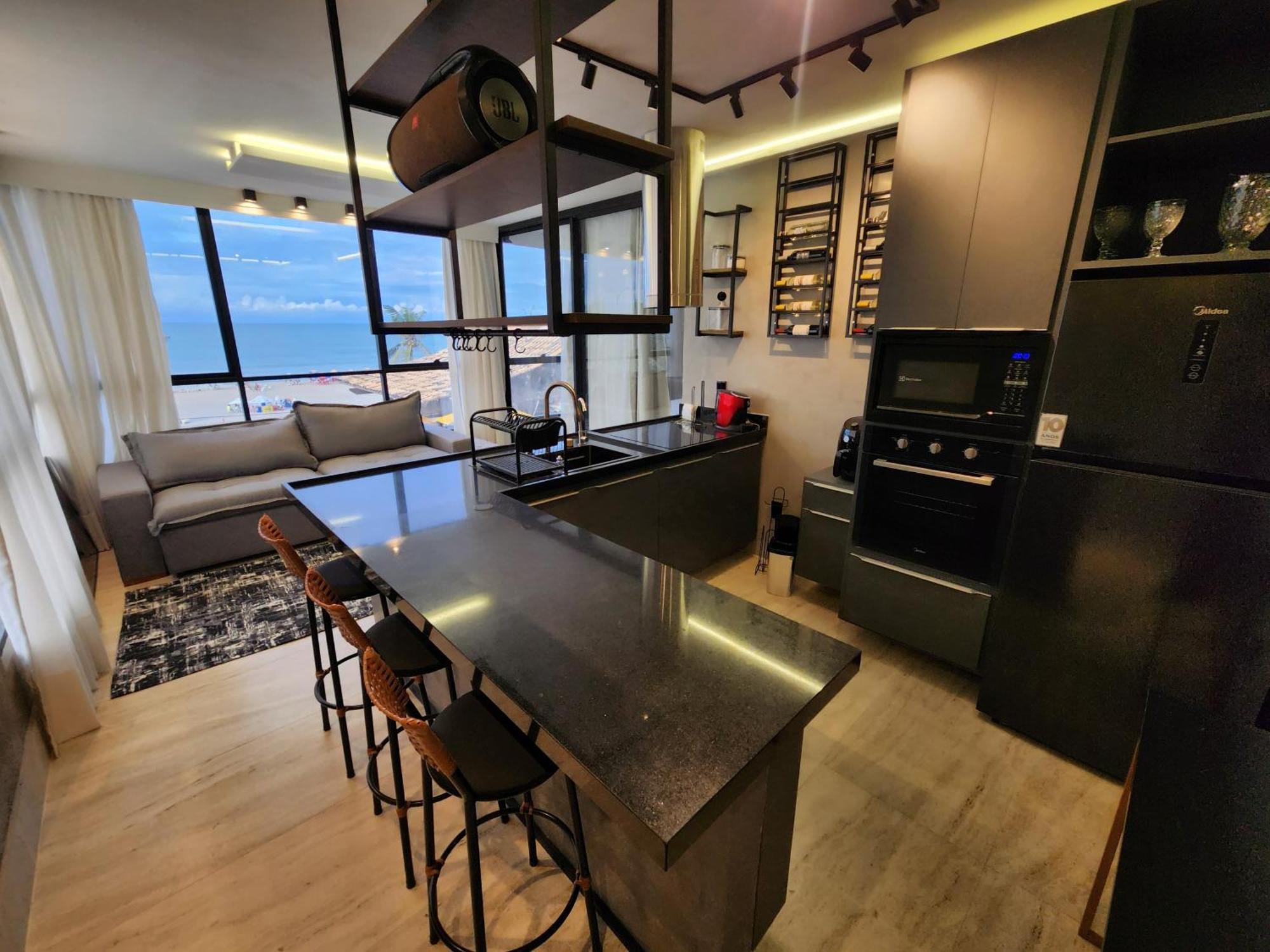 Apartamento Premium de 1 Quarto com Vista do Mar